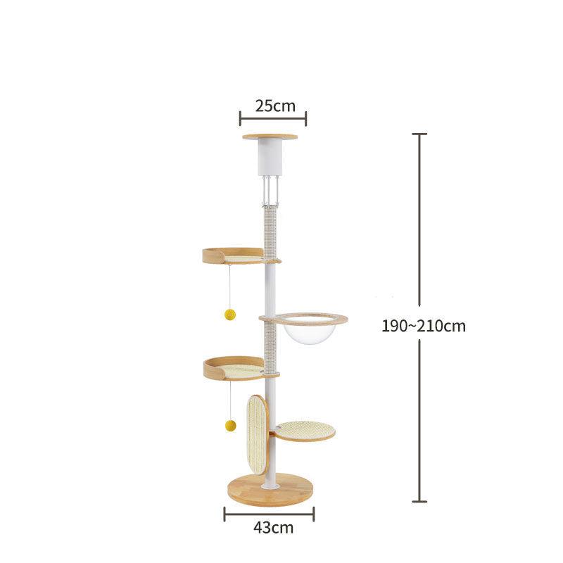 Iron Art Floor to Ceiling Cat Climbing Tree