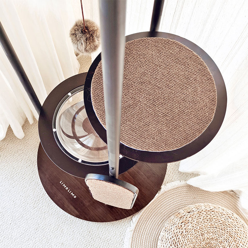 Iron Art Flying Saucer Cat Climbing Tree