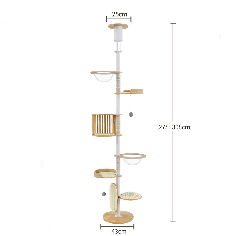 Iron Art Floor to Ceiling Cat Climbing Tree