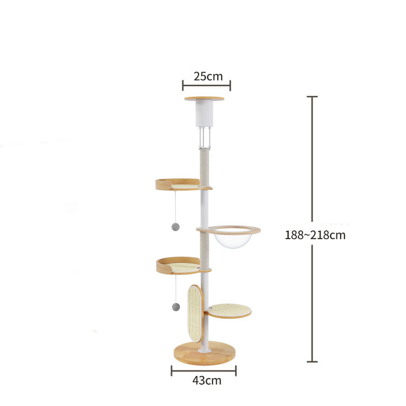 Iron Art Floor to Ceiling Cat Climbing Tree