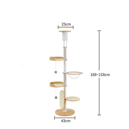 Iron Art Floor to Ceiling Cat Climbing Tree