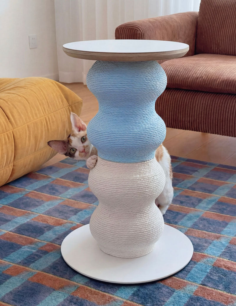 JCAT Modern Art Cat Scratching Table Furniture