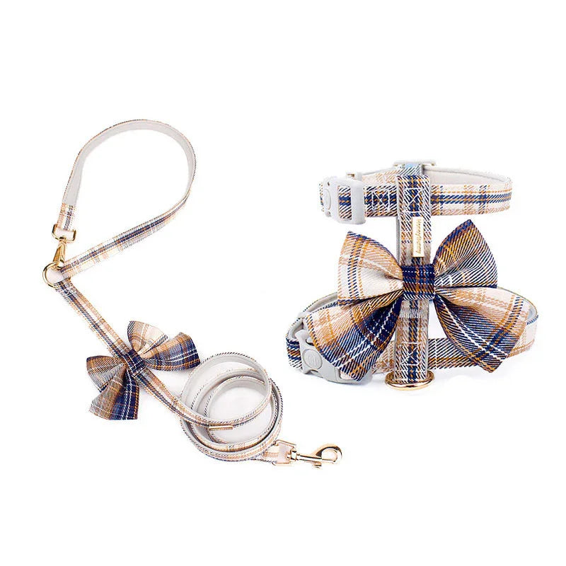 JK Bow Tie Cat Harness Escape Proof Leash