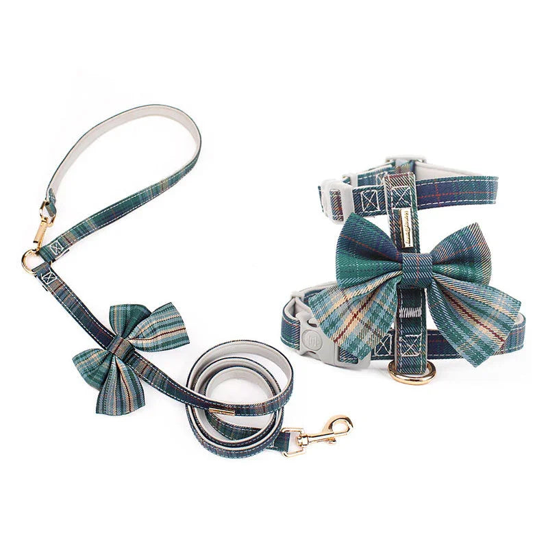 JK Bow Tie Cat Harness Escape Proof Leash