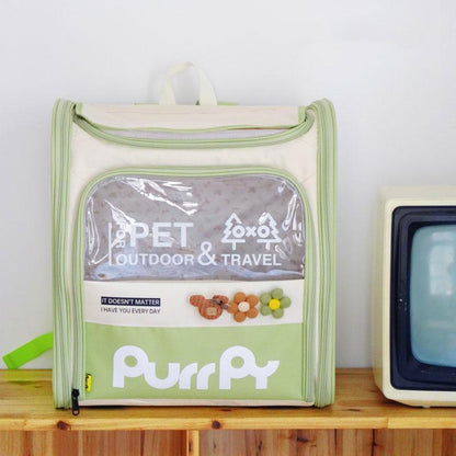 Jelly Cat Carrying Backpack 4 Color Foldable Cat Bag