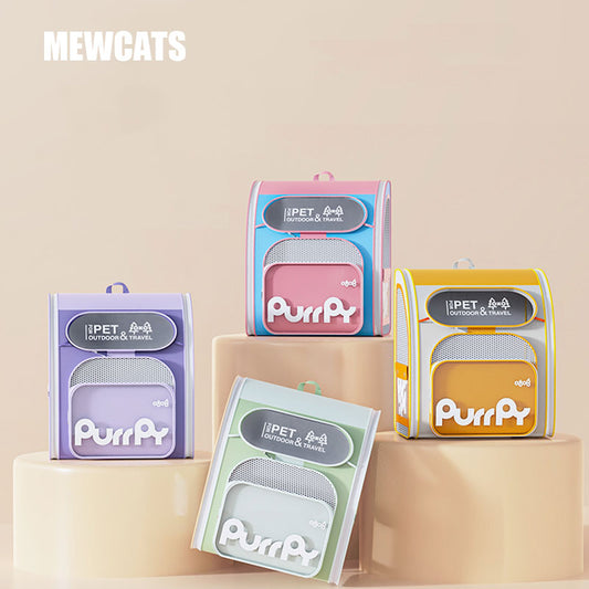 Jelly Cat Carrying Backpack 4 Color Foldable Cat Bag