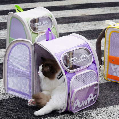 Jelly Cat Carrying Backpack 4 Color Foldable Cat Bag