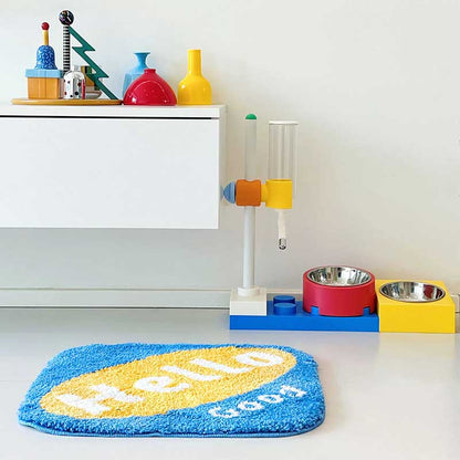 Jenga Cat Food Water Bowl Ceramic Dishes