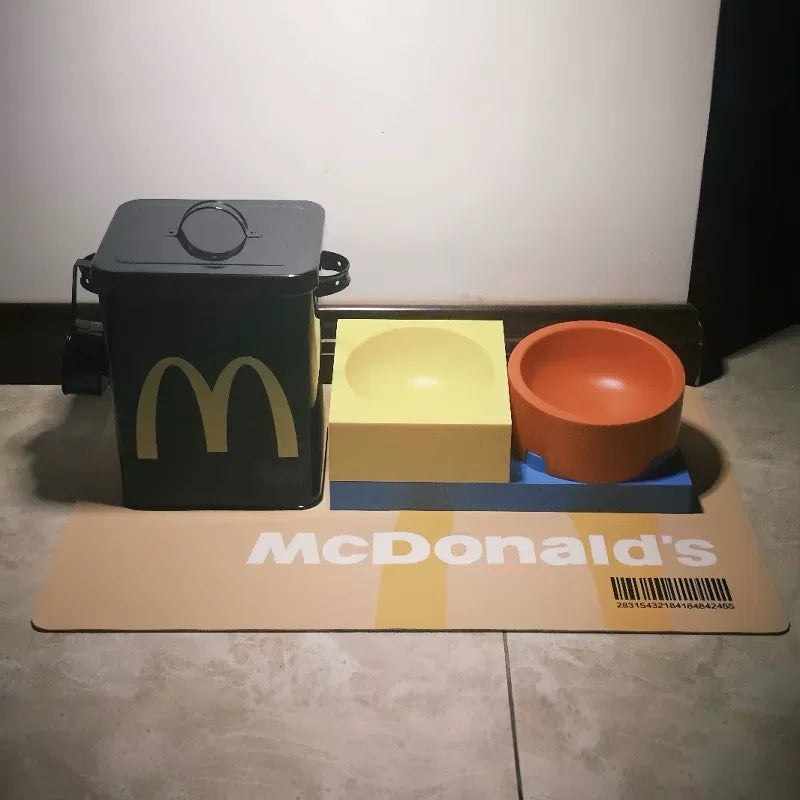 Jenga Cat Food Water Bowl Ceramic Dishes