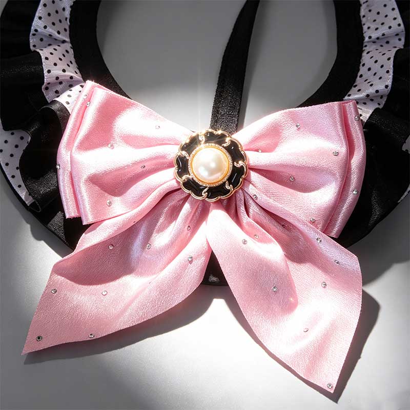 Kawaii Pink Bow Pet Neck Bib