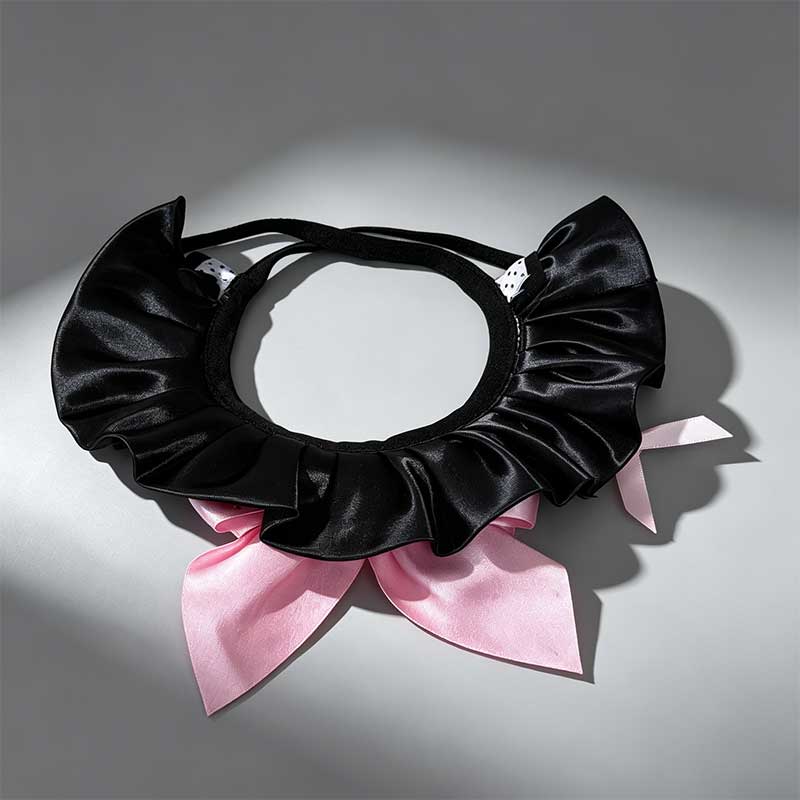Kawaii Pink Bow Pet Neck Bib