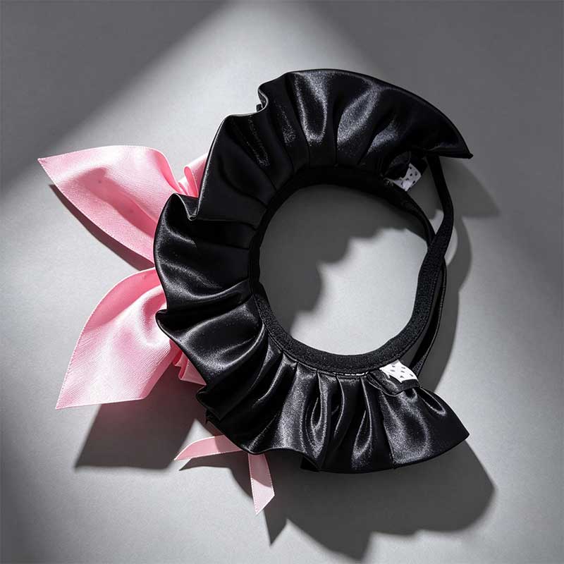Kawaii Pink Bow Pet Neck Bib
