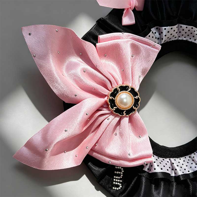 Kawaii Pink Bow Pet Neck Bib