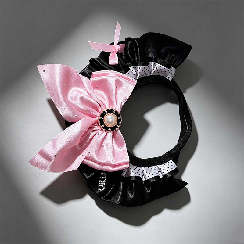 Kawaii Pink Bow Pet Neck Bib