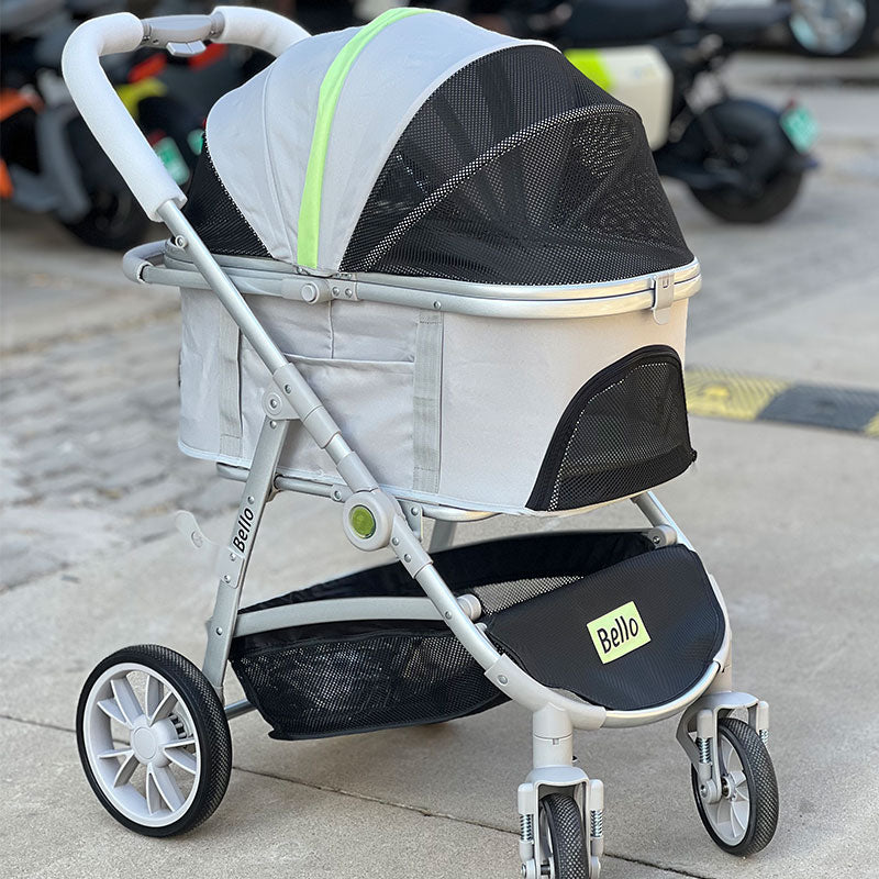 L9 Foldable Cat Carrier Stroller with Wheels