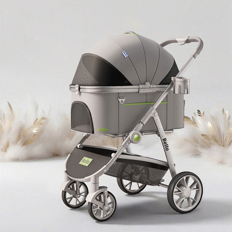 L9 Foldable Cat Carrier Stroller with Wheels