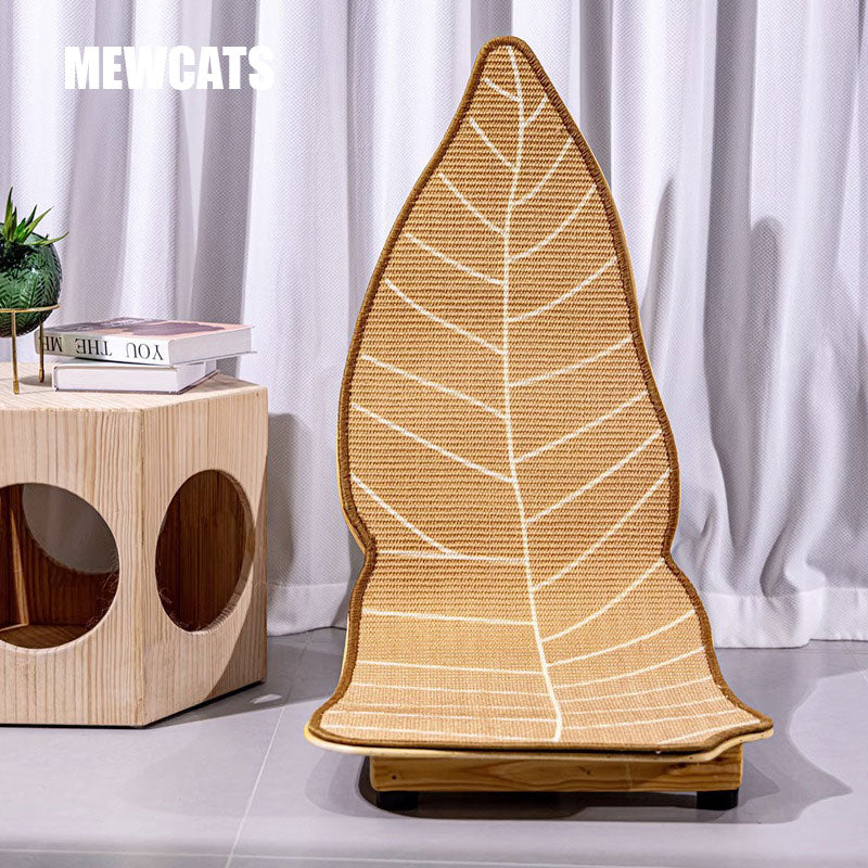 Leaf-Inspired Cat Scratcher Bed