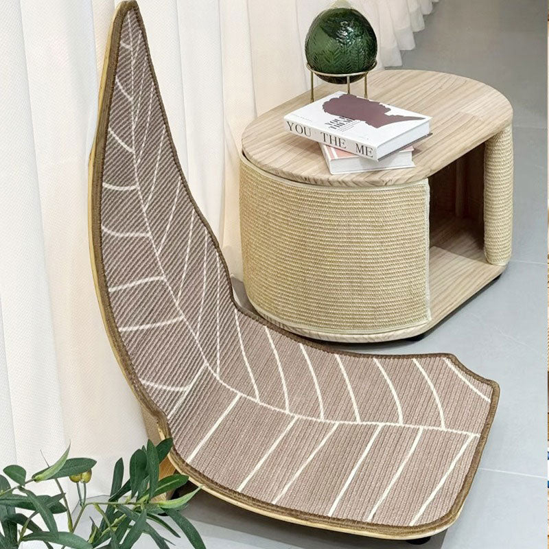 Leaf-Inspired Cat Scratcher Bed