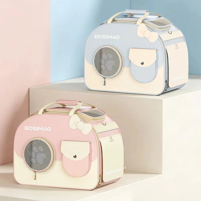 Lightweight Cat Backpack Carrier with Wheels