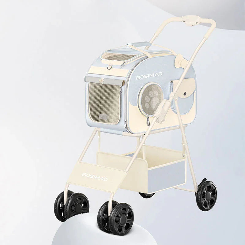 Lightweight Cat Backpack Carrier with Wheels