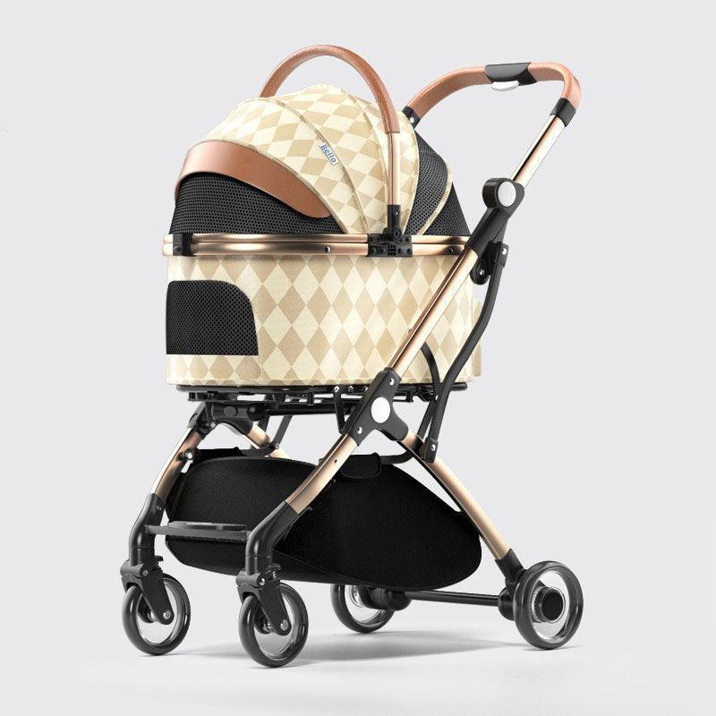 Luxury Detachable Cat Carrier 6 Color Rolling Stroller