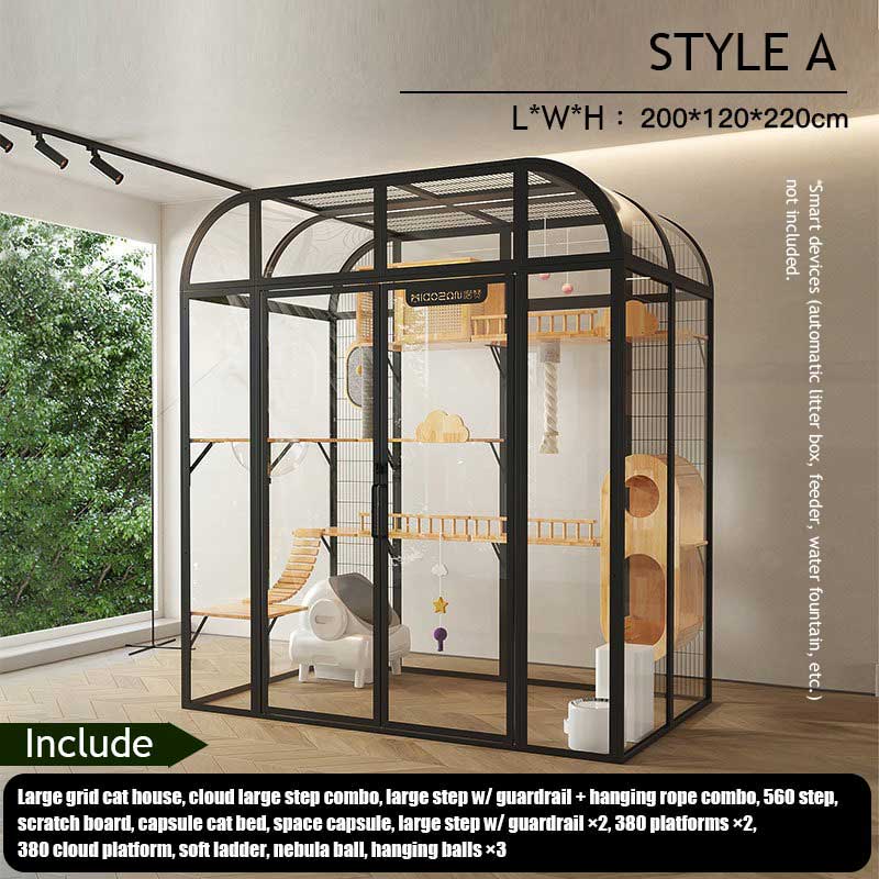 Luxury Tall Panoramic Black Cat Villa