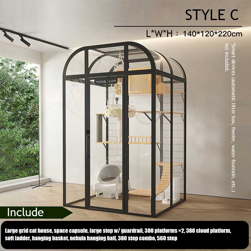 Luxury Tall Panoramic Black Cat Villa