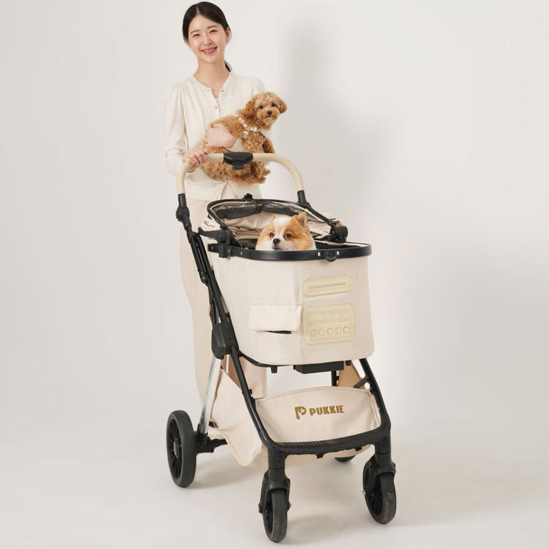 Luxury Large Smart Pet Stroller Carrier with Wheels