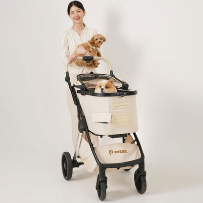 Luxury Large Smart Pet Stroller Carrier with Wheels