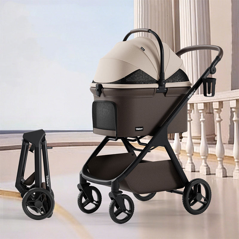 Luxury Large Space Pet Cat Carrier Stroller Waterproof