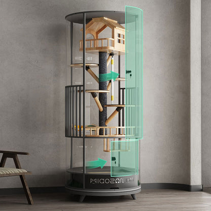Luxury Panoramic Treehouse Glass Cat Villa