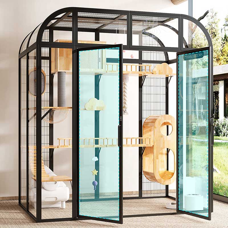 Luxury Tall Panoramic Black Cat Villa