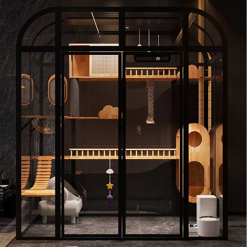 Luxury Tall Panoramic Black Cat Villa