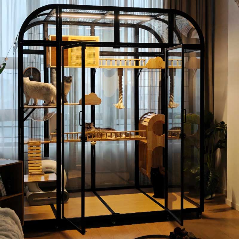 Luxury Tall Panoramic Black Cat Villa