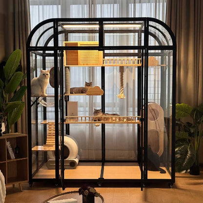 Luxury Tall Panoramic Black Cat Villa