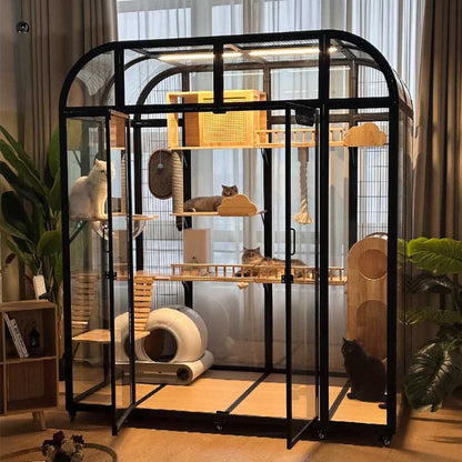 Luxury Tall Panoramic Black Cat Villa