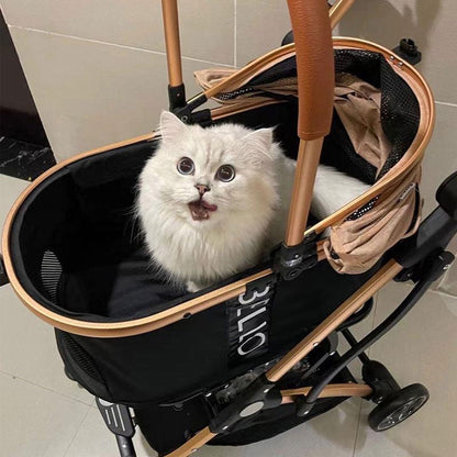 Luxury Detachable Cat Carrier 6 Color Rolling Stroller