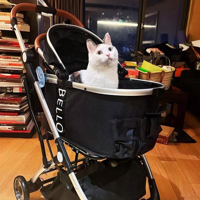 Luxury Detachable Cat Carrier 6 Color Rolling Stroller