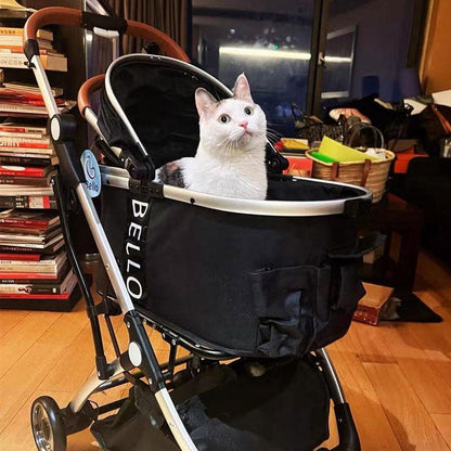 Luxury Detachable Cat Carrier 6 Color Rolling Stroller