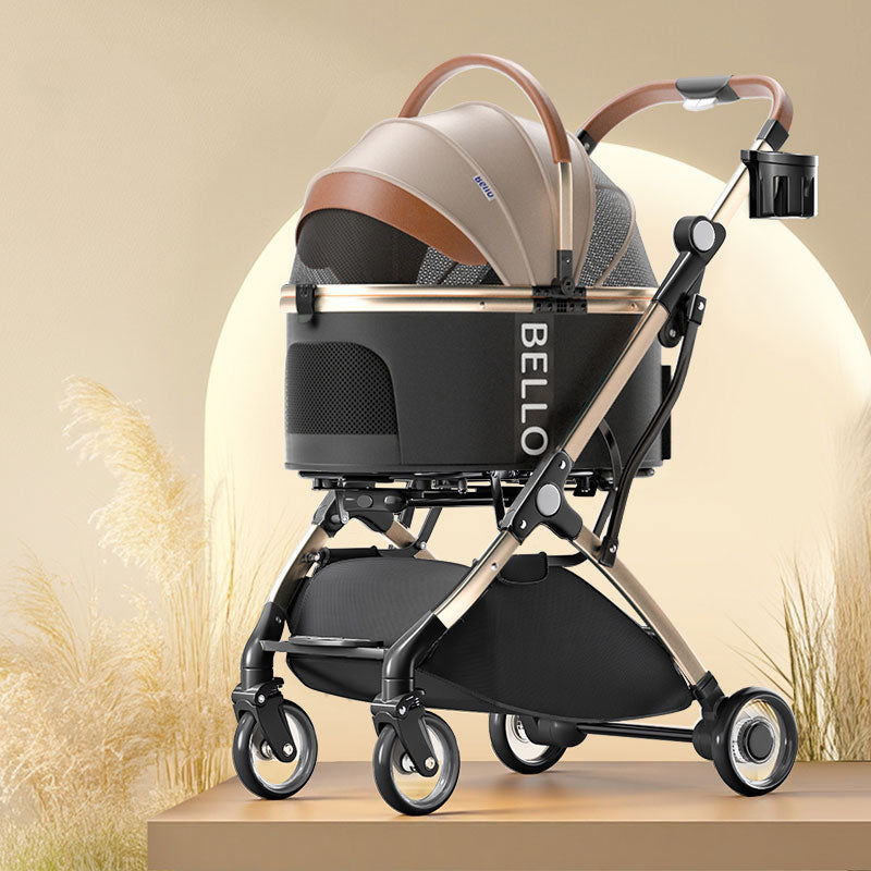 Luxury Detachable Cat Carrier 6 Color Rolling Stroller