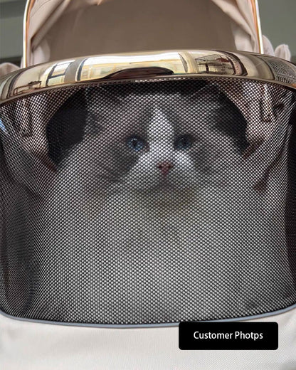 Luxury Detachable Cat Carrier Rolling Stroller
