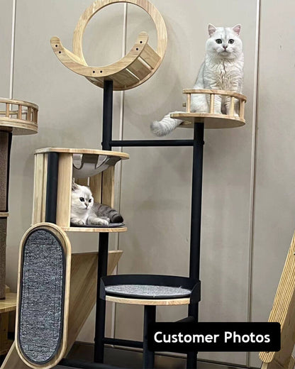 Luxury Large Cat Tree Tower with Hammock