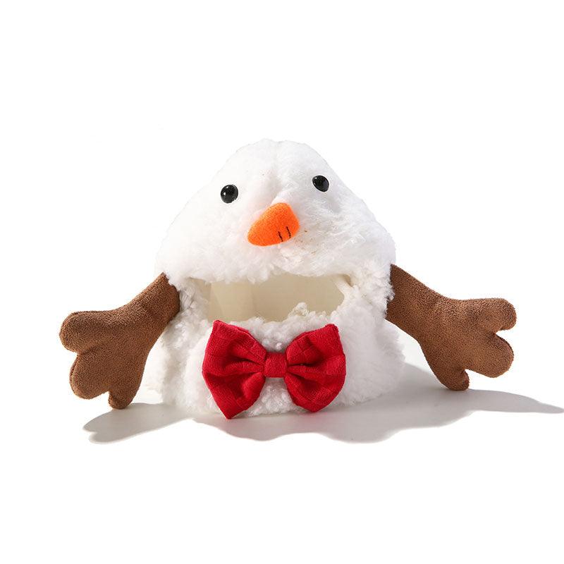 Magnetic Snowman Christmas Cat Hat