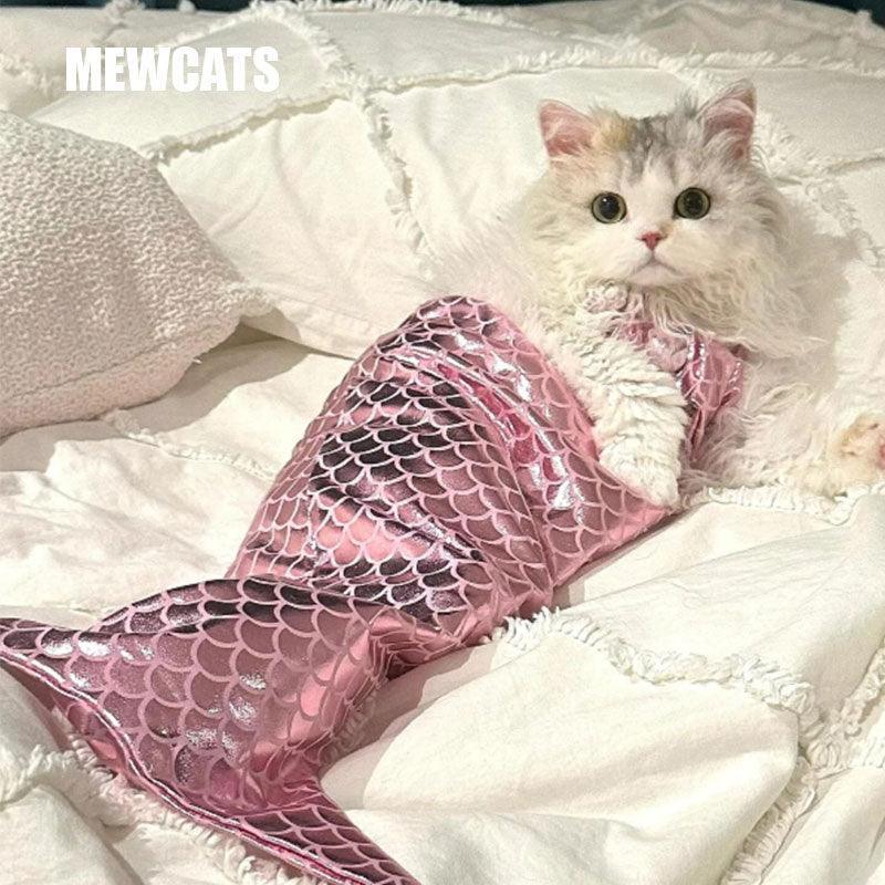 Mermaid Cat Costume Funny Photo Prop Clothes