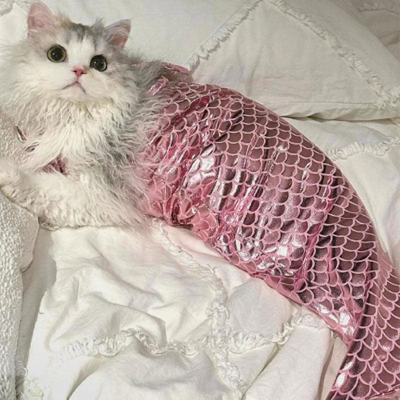 Mermaid Cat Costume Funny Photo Prop Clothes