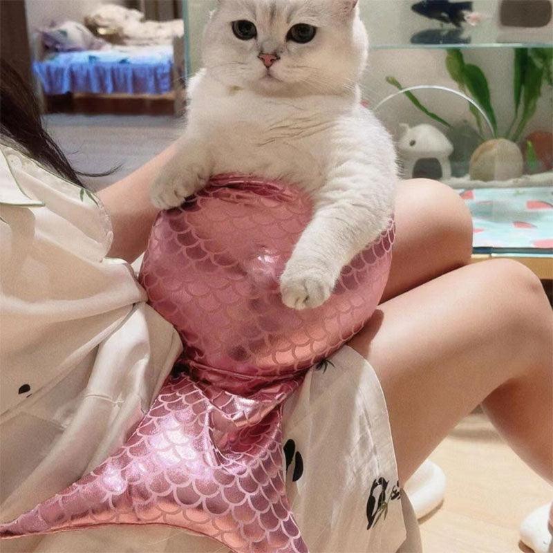 Mermaid Cat Costume Funny Photo Prop Clothes