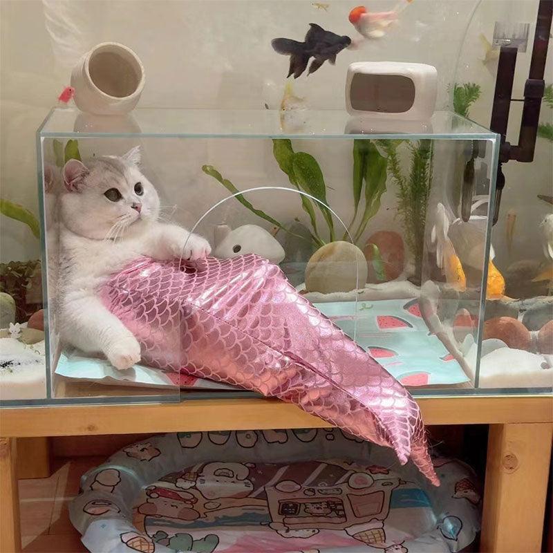 Mermaid Cat Costume Funny Photo Prop Clothes
