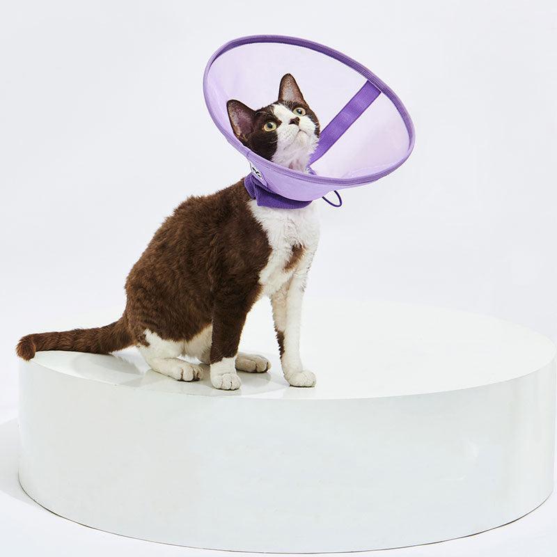 Mesh Cat Cone Collar Adjustable Headgear