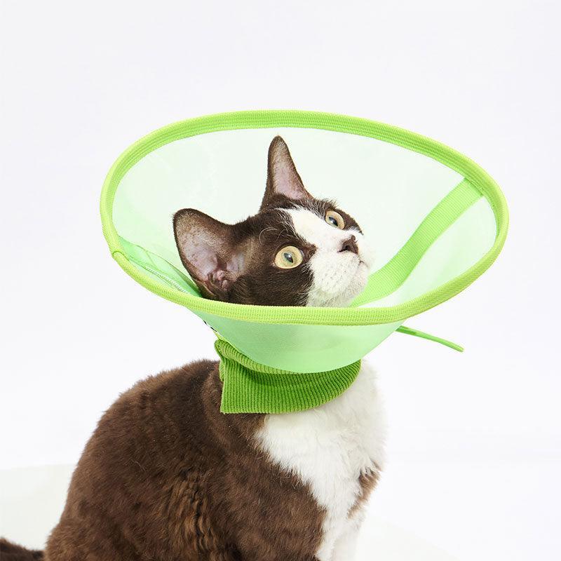 Mesh Cat Cone Collar Adjustable Headgear