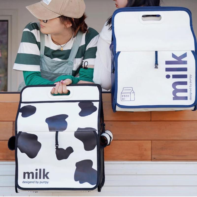 Milk Print Cat Carrier Backpack Travel Tote Bag